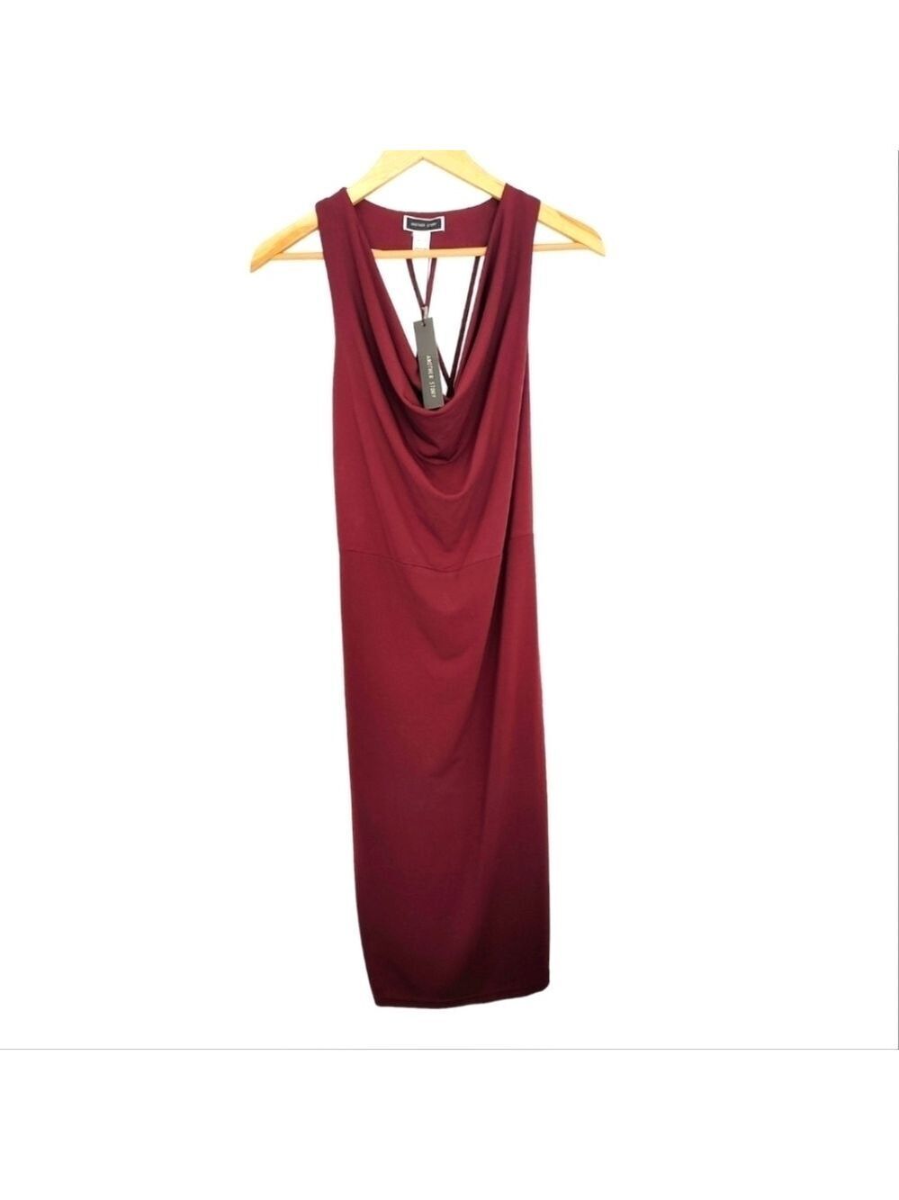 ANOTHER STORY Sleeveless Burgundy Midi Dress Size Large NWT